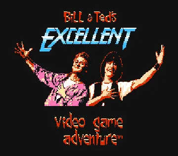 Bill & Ted's Excellent Video Game Adventure (USA) screen shot title